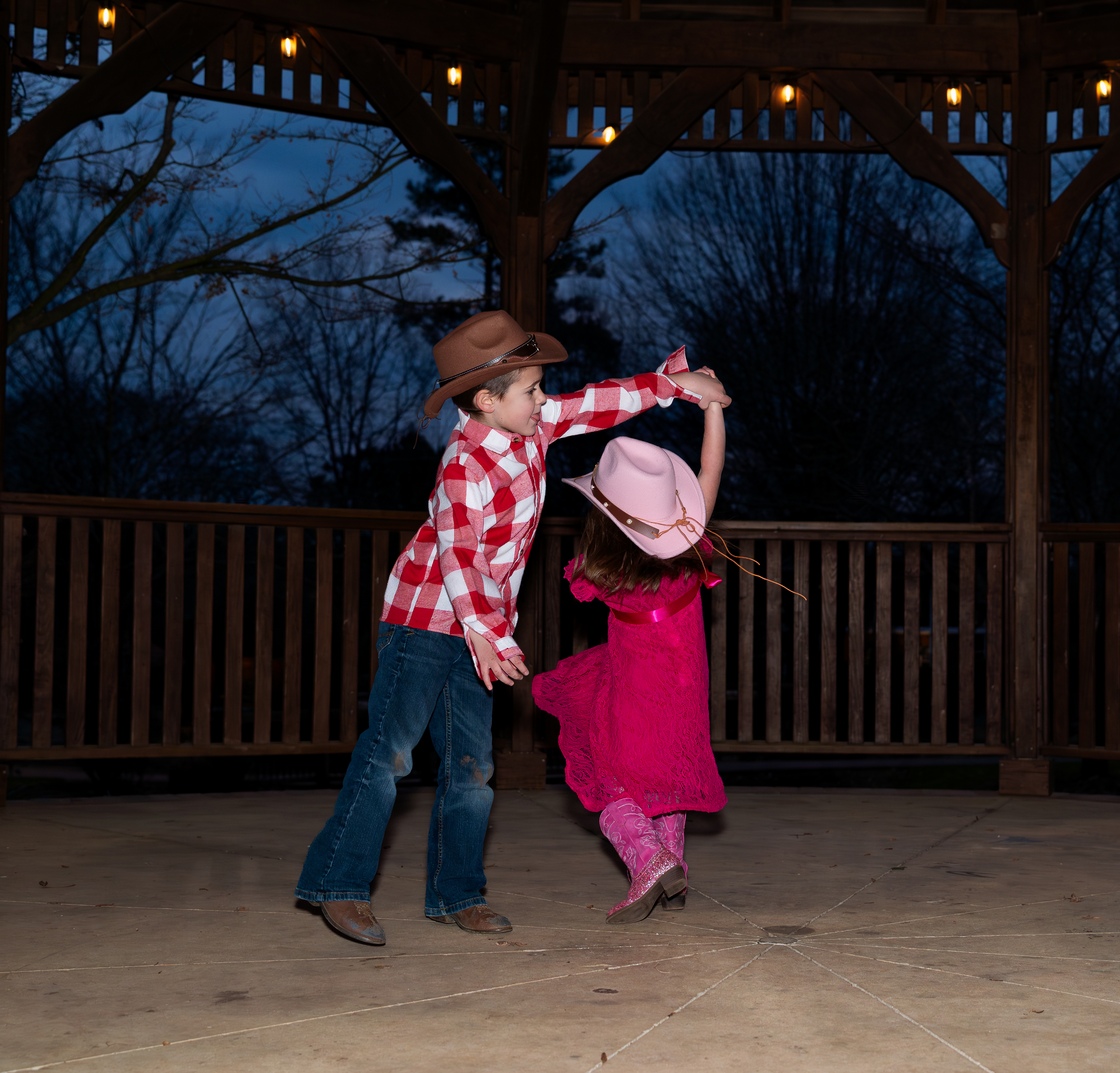 The Kalberer children together outdoors